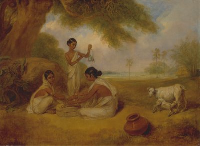 Grinding Corn by Arthur Devis